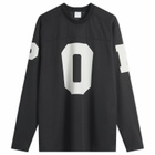 Pop Trading Company Men's Mesh Football Longsleeve Top in Black
