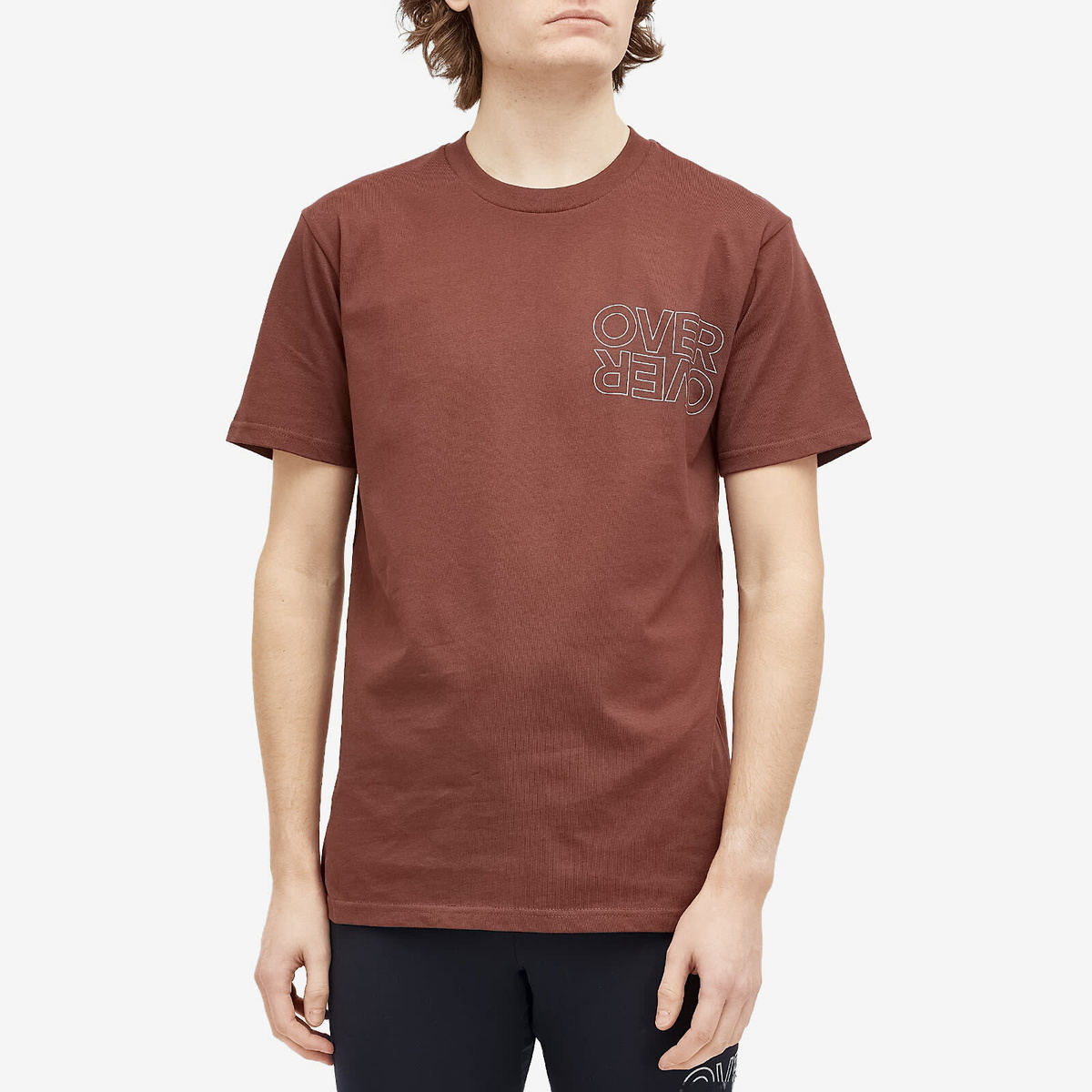 Over Over Men's Eat my Dust Easy T-Shirt in Brown