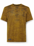 Nike Running - Run Division Logo-Print Dri-FIT ADV TechKnit Running T-Shirt - Yellow