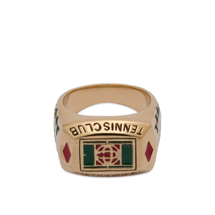 Photo: Casablanca Men's Tennis Club Ring in Brass