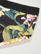 TOM FORD - Floral-Print Stretch-Cotton Jersey Briefs - Black