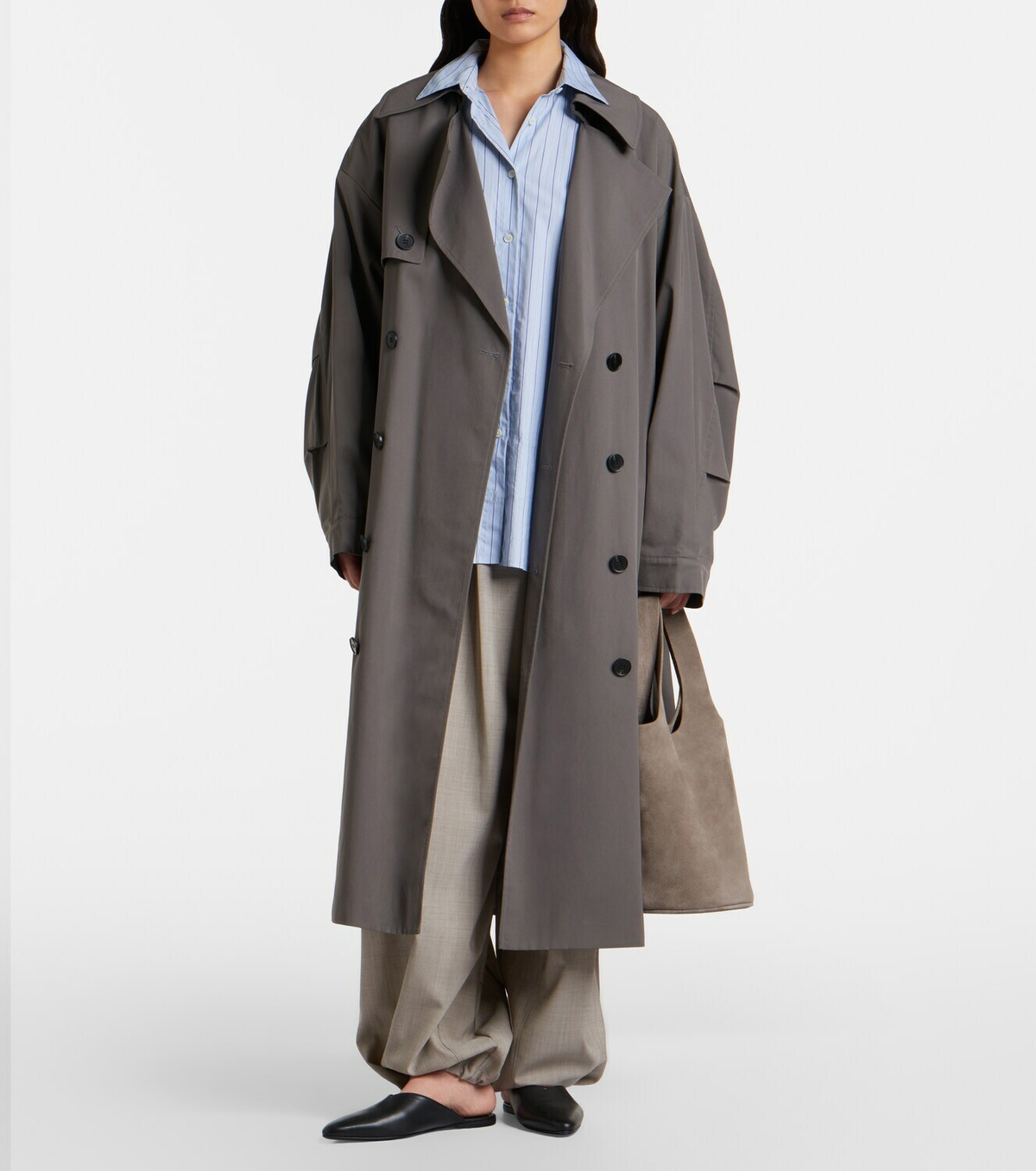 The Frankie Shop Oakdale virgin wool wide-leg pants