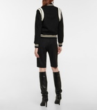 Saint Laurent - Teddy wool-blend varsity jacket
