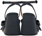 Shushu/Tong SSENSE Work Capsule – Gray Bow Heeled Sandals