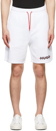 Hugo White Dedford Shorts