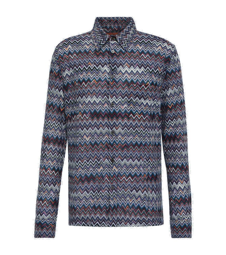 Photo: Missoni Zig Zag cotton-blend shirt