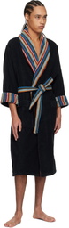Paul Smith Black Artist Stripe Robe