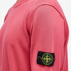 Stone Island Men's Soft Cotton Crew Neck Knit in Fuchsia