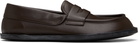 Moschino Brown Desert College Loafers