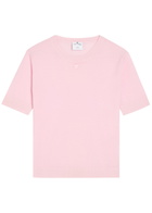 Courrèges Merino Wool T-shirt Light Pink