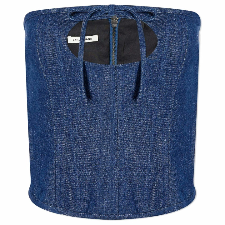 Photo: Sandy Liang Women's Isa Corset Top in Indigo