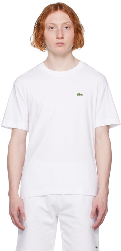 Photo: Lacoste White Crewneck T-Shirt