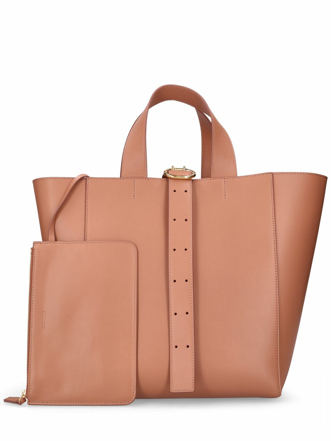 JIL SANDER - Medium Square Leather Tote Bag Jil Sander