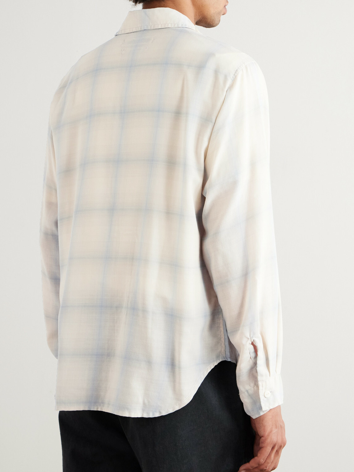 Remi Relief - Viera Checked Wool-Blend Flannel Shirt - White