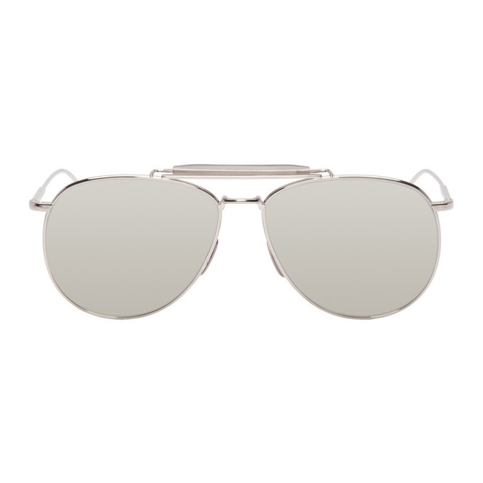 Photo: Thom Browne Silver Limited Edition TB-015 Sunglasses