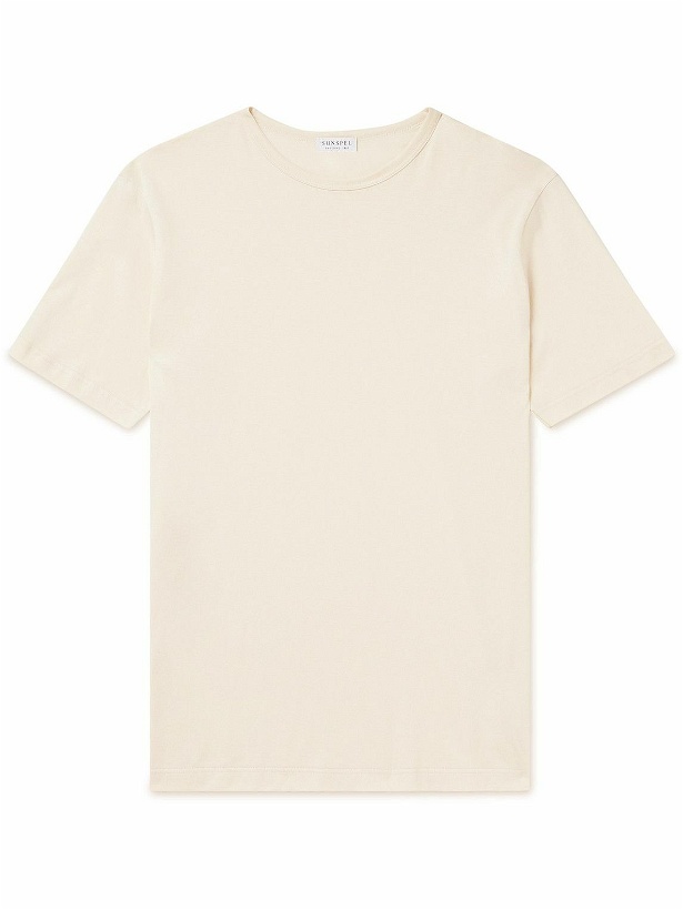 Photo: Sunspel - Supima Cotton-Jersey T-Shirt - Neutrals