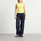 Peachy Den Women's Trixie Sweat Vest Top in Highlighter