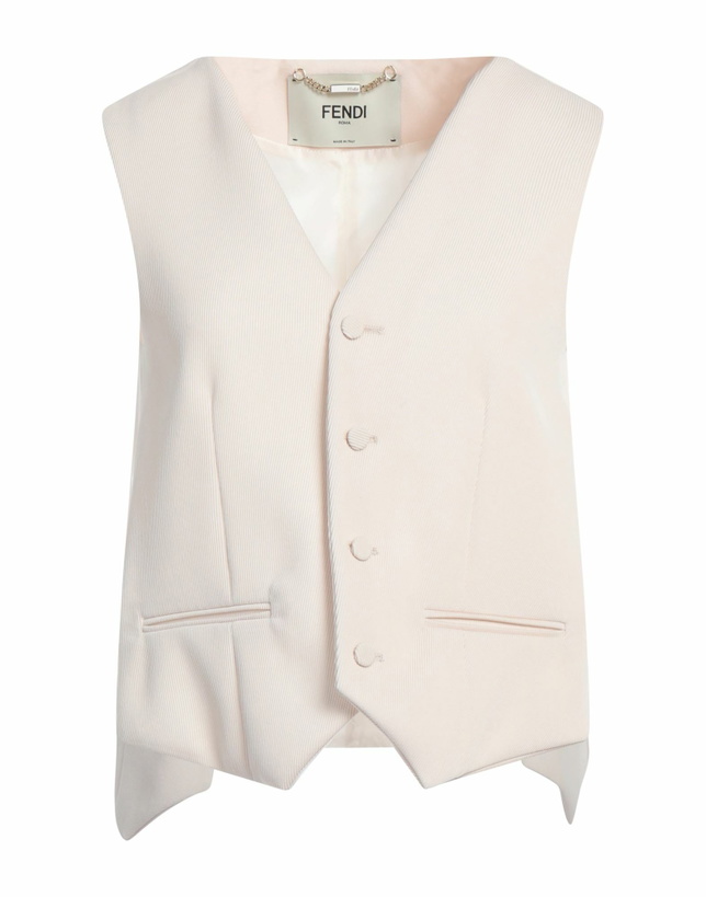 Photo: Fendi Womens Tailored Vest Ivory