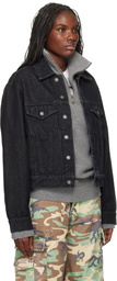 Sky High Farm Workwear Black Cropped Denim Jacket
