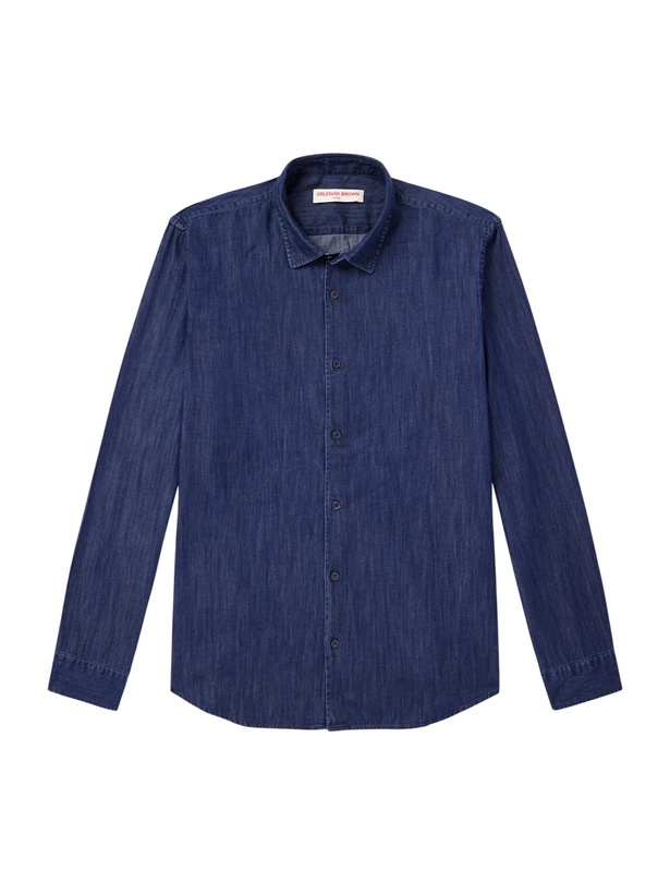 Photo: Orlebar Brown - Giles Denim Shirt - Blue