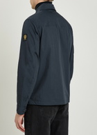 Belstaff Cargo Logo-appliquéd Cotton-blend Overshirt Navy