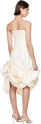 SUPER YAYA SSENSE Exclusive Bridal Capsule Beatrice Strapless Midi Dress