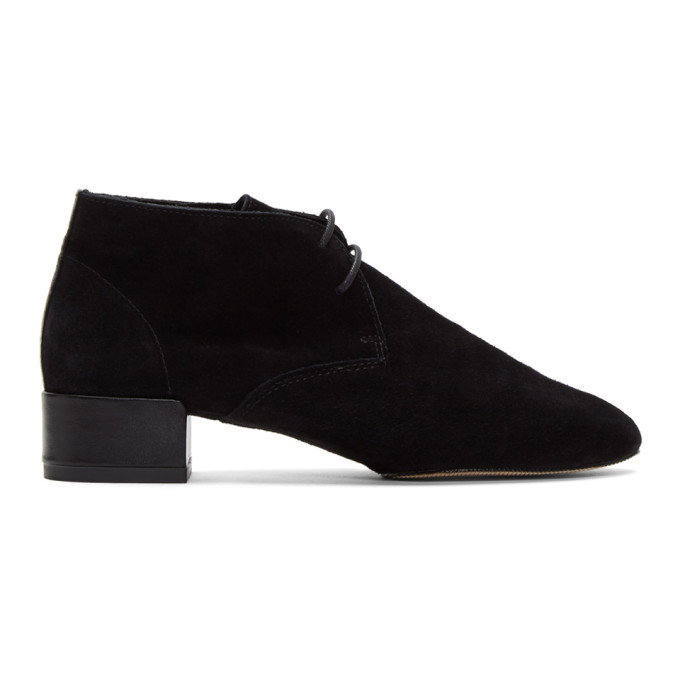 Repetto Black Suede Ivan Boots