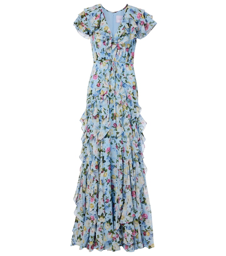 Photo: Carolina Herrera Floral ruffled silk gown