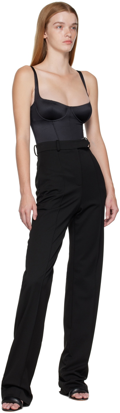 Aleksandre Akhalkatsishvili Black Straight-Leg Trousers