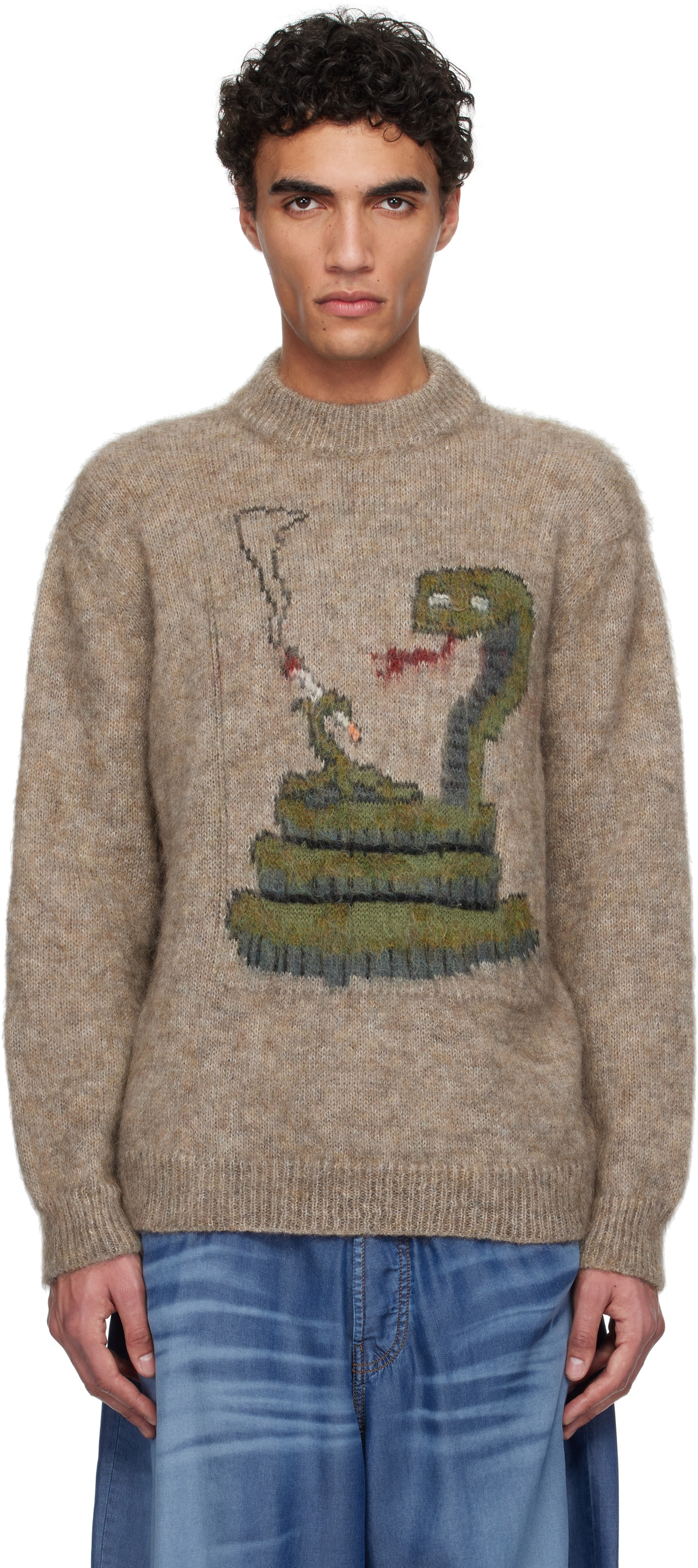 Magliano Beige Biscia Knit Sweater