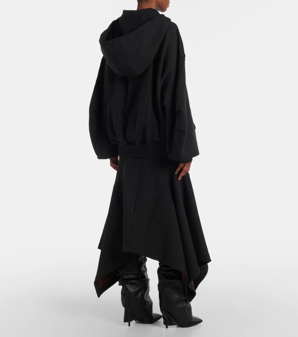 The Attico Cotton fleece hoodie