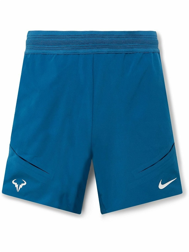 Photo: Nike Tennis - NikeCourt Rafa Slim-Fit Dri-FIT ADV Tennis Shorts - Blue
