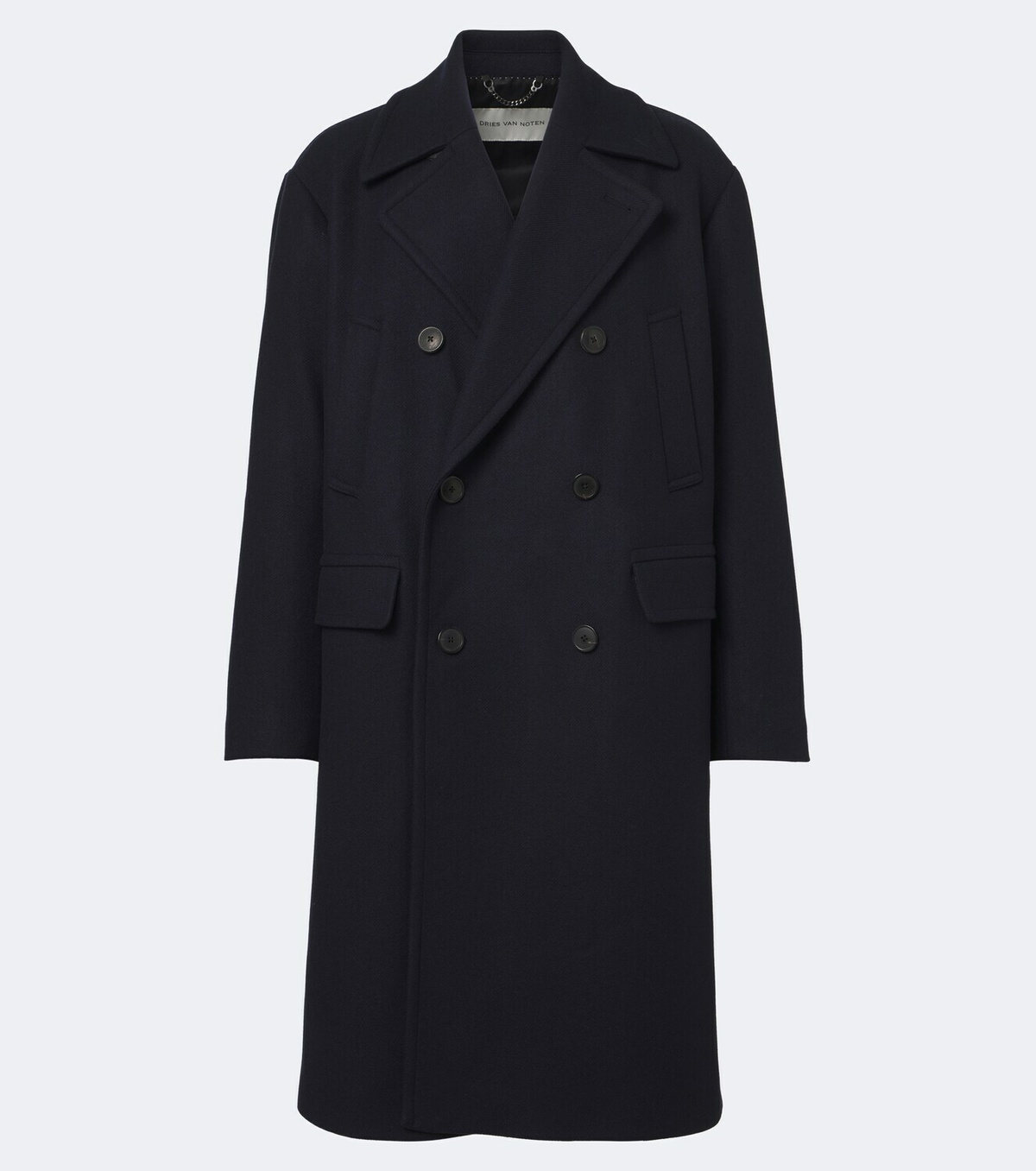 Dries Van Noten Double-breasted wool-blend coat