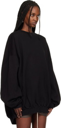 Rick Owens DRKSHDW Black Temple Hun Crewneck Sweatshirt