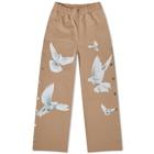 3.Paradis Women's Freedom Doves Trackpant in Beige