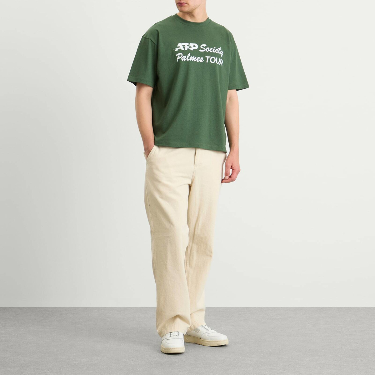 Palmes Men's x ATP Society T-Shirt Presented by END. in Dark Green