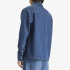 A Kind of Guise Men's Atrato Shirt in Bleached Denim