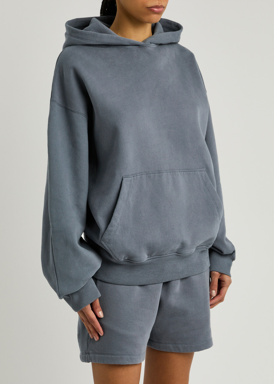 Represent Owners Club Boyfriend Hooded Cotton Sweatshirt Blue