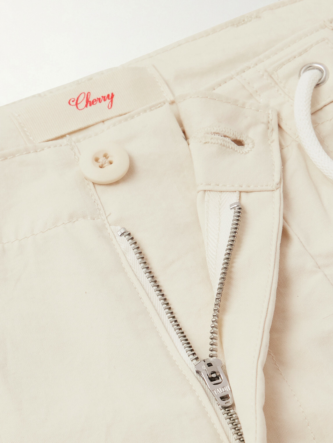 Cherry Los Angeles - Wide-Leg Cotton Twill Trousers - Neutrals