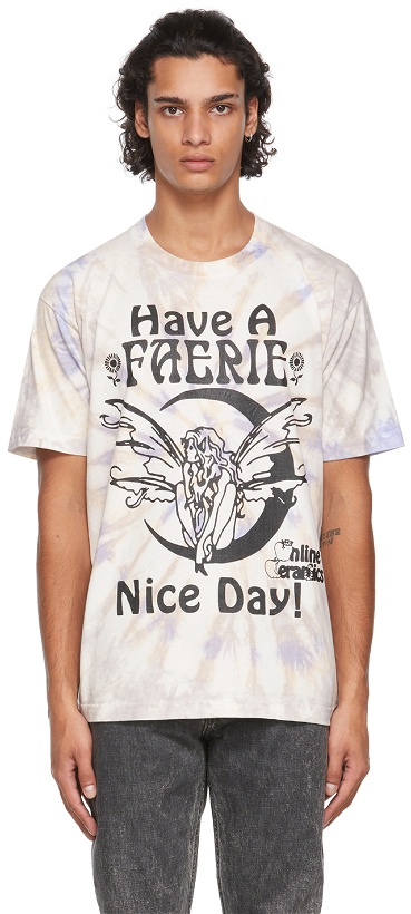 Photo: Online Ceramics SSENSE Exclusive Beige 'Have A Faerie Nice Day' T-Shirt