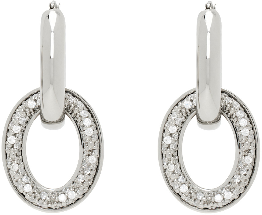 Jil Sander Classic Round Earrings 7 in Silver main image 0