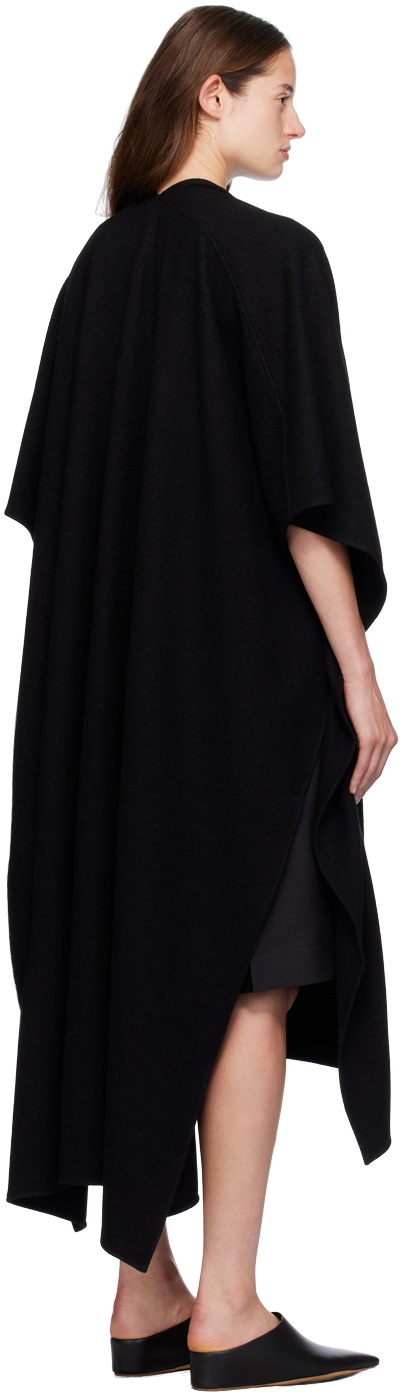 GIA STUDIOS Black Wool Shawl