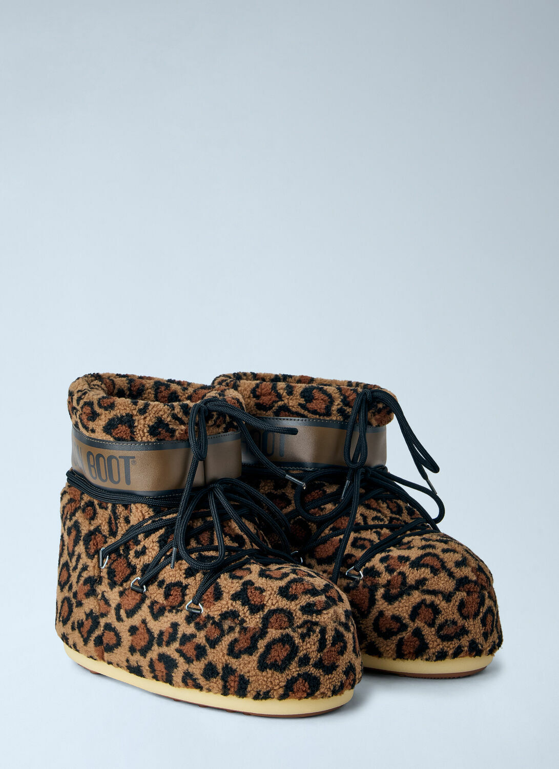 Moon Boot Icon Low Fleece Leopard Boots