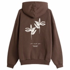 MKI Women's Ink Flower Hoodie Presented by END. in Coffee