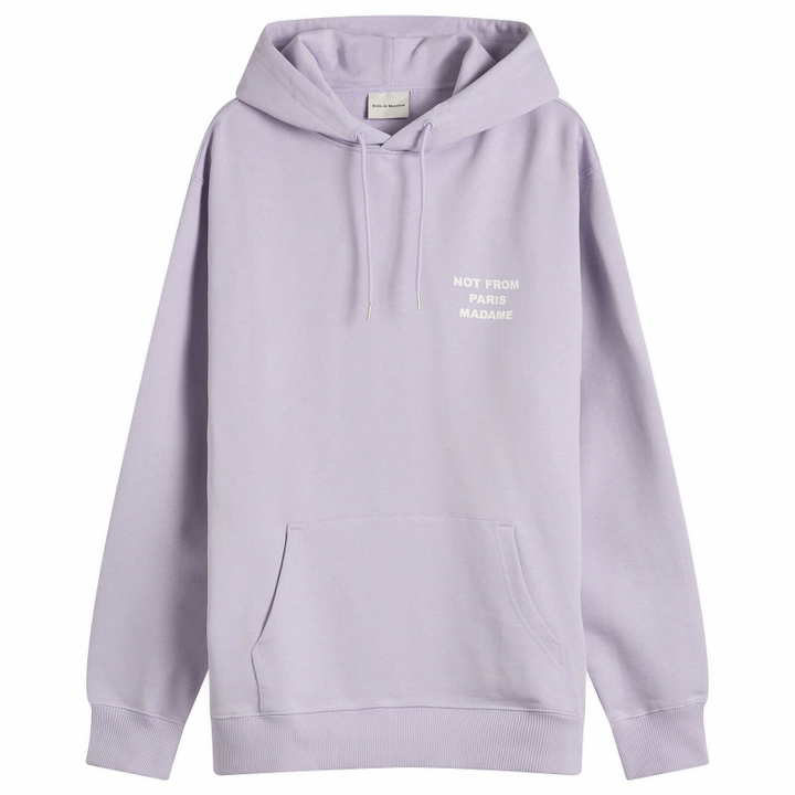 Photo: Drôle de Monsieur Men's Slogan Hoodie in Lavender