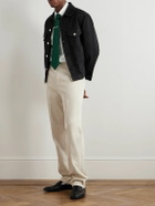 Dunhill - Straight-Leg Stretch-Cotton Twill Chinos - Gray