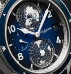 Montblanc - 1858 Geosphere Automatic 42mm Titanium, Ceramic and Leather Watch, Ref. No. 125565 - Blue