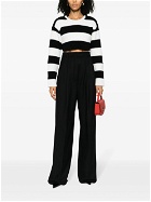 VALENTINO - Striped Wool Cropped Jumper