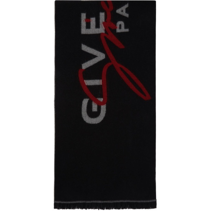 Photo: Givenchy Black and Red Signature Paris Scarf