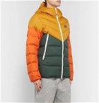 Nike - Windrunner Colour-Block Quilted Shell Hooded Jacket - Yellow